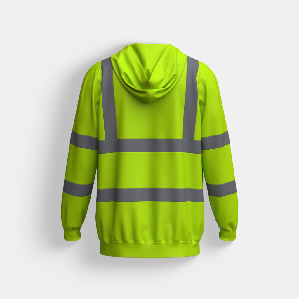 Men High Visibility Hooded Jacket - Image 3