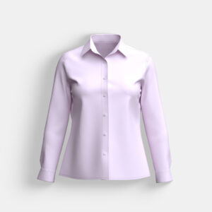 Women’s Casual Lustrous Cotton Check Shirt - Image 2