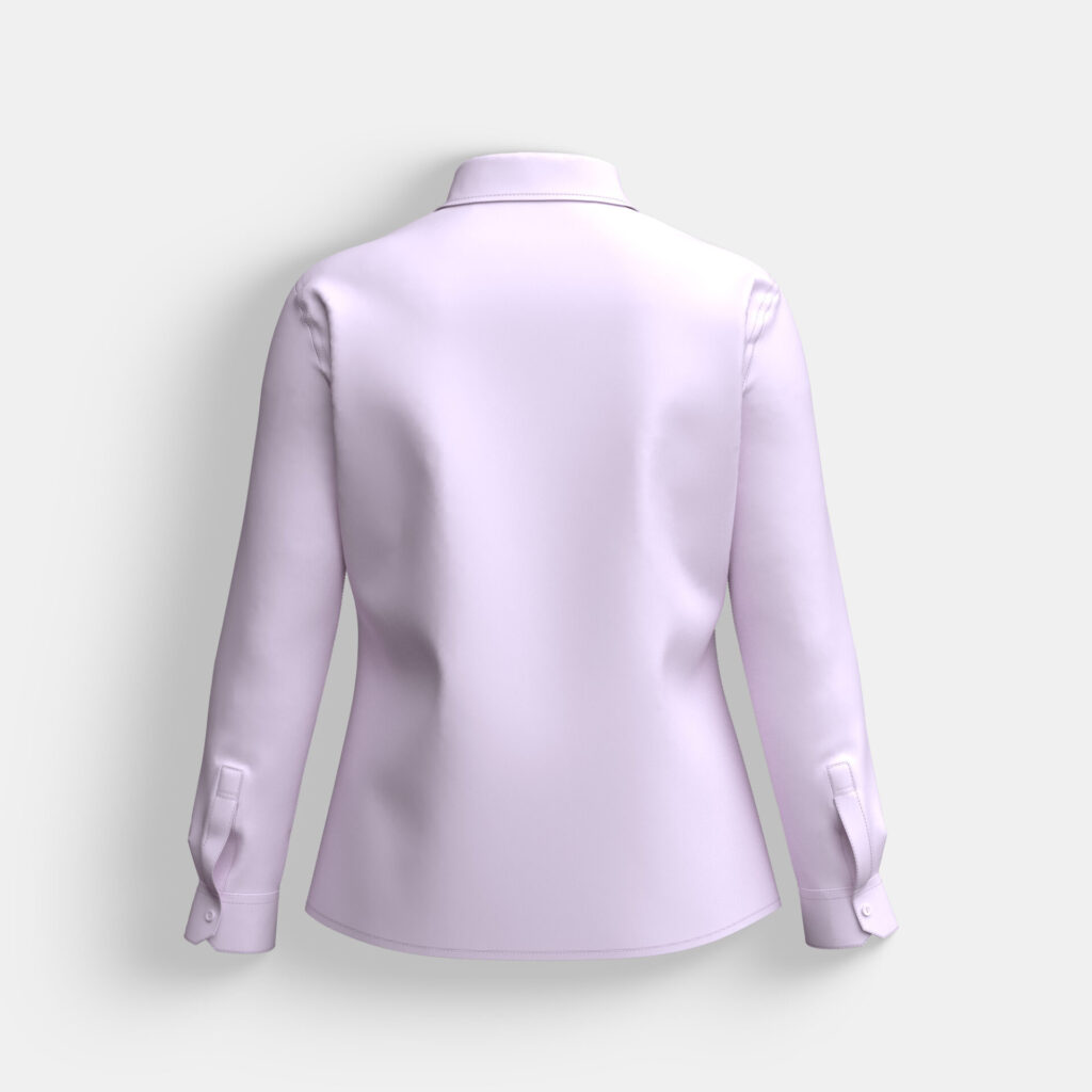 Women’s Casual Lustrous Cotton Check Shirt - Image 3