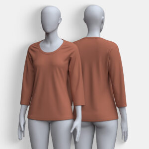 Women's Printed Raglan Tee 3/4 Sleeves