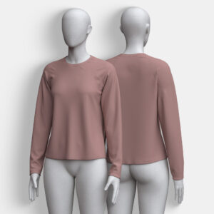 Printed Long Sleeve Women Tee