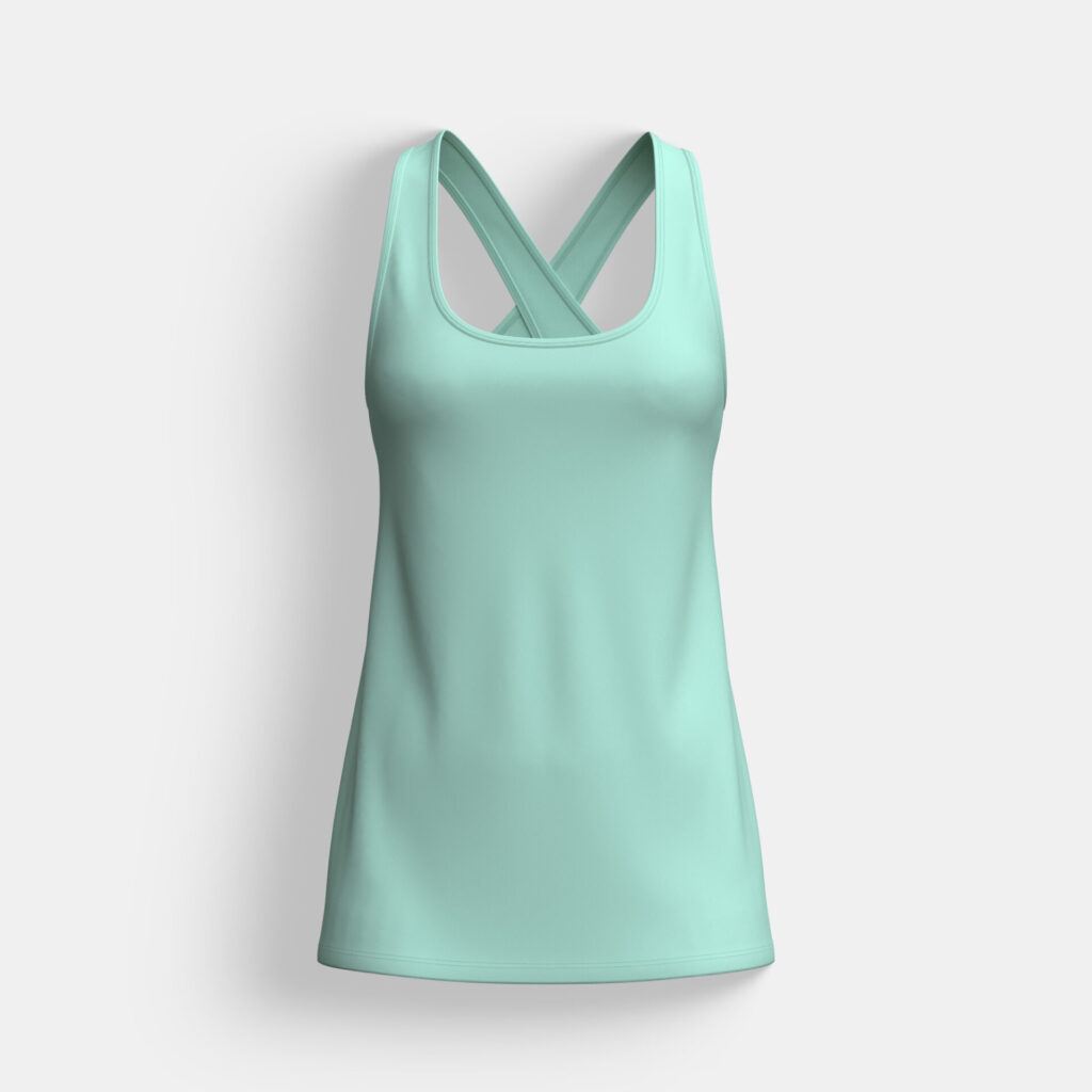 Cross Straps Back Training Tank Top - Image 2