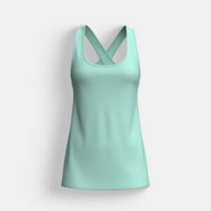 Cross Straps Back Training Tank Top - Image 2