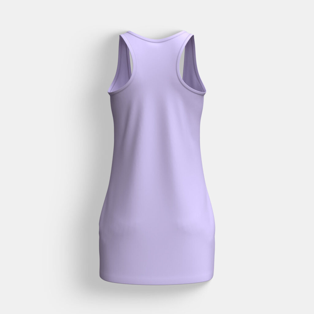 Chest Printed Long Tail Women's Tank Top - Image 3