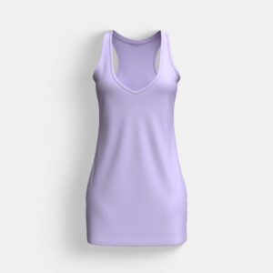 Chest Printed Long Tail Women's Tank Top - Image 2