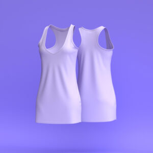 Chest Printed Long Tail Women's Tank Top