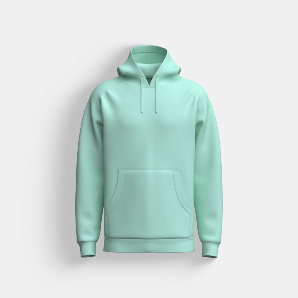 Mint Green hoodie BC10016 - Image 2