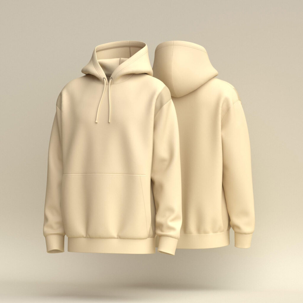 BC10012_COLOR Classic Beige Hoodie - Image 1