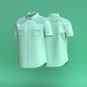 Men’s Double Pocket Checkered Shirt