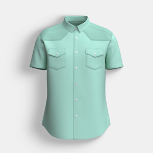 Men’s Double Pocket Checkered Shirt - Image 2