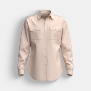 Double Pocket Men’s Cotton Shirt - Image 2