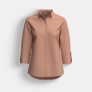 Women’s Cotton Check Shirt - Image 2