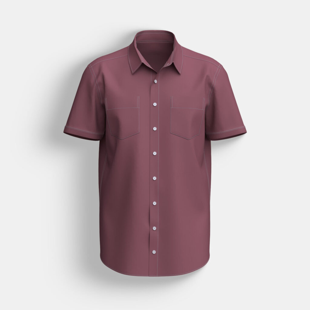 Double Pocket Short Sleeve Shirt - Image 2