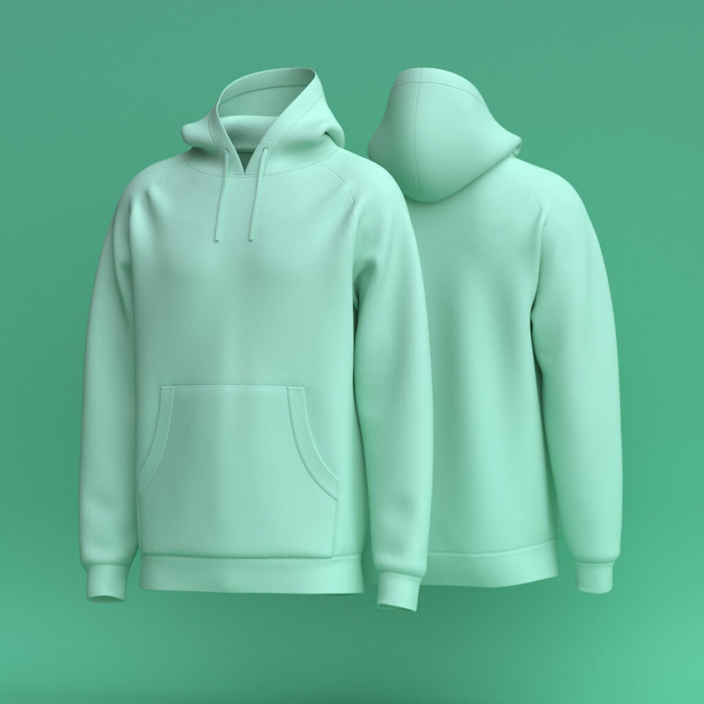 Mint Green hoodie BC10016 - Image 1