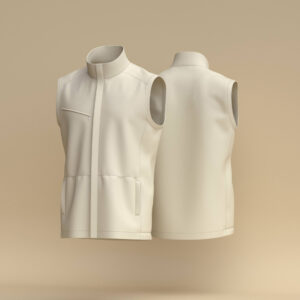 Full Zip Sleeveless Jacket