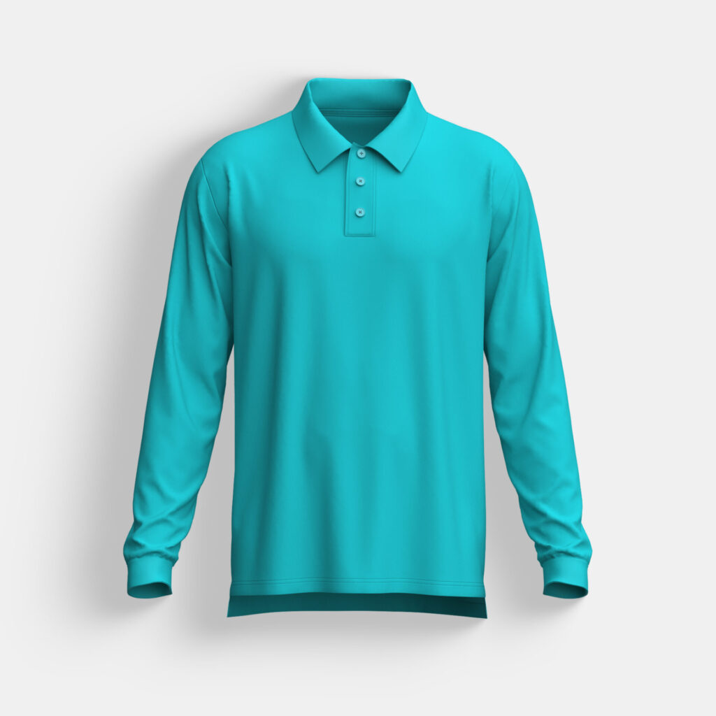 Full Sleeved Men’s Polo Shirt - Image 2