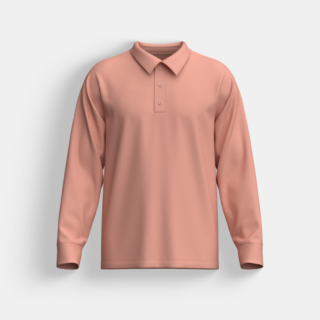 Full Sleeves Stripes Printed Polo - Image 2