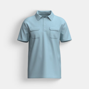 Double Pocket Stripe Polo Shirt - Image 2
