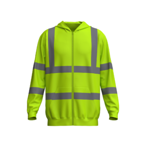 Men High Visibility Hooded Jacket - Image 3